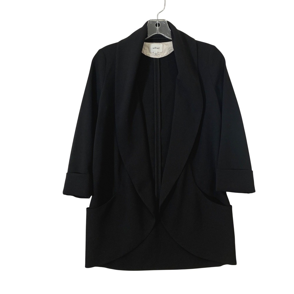 Wilfred Aritzia Chevalier Black Tuxedo Blazer Shawl Collar Womens 2